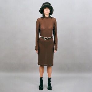 NWT BOBBLEHAUS BH Turtleneck Mesh Dress